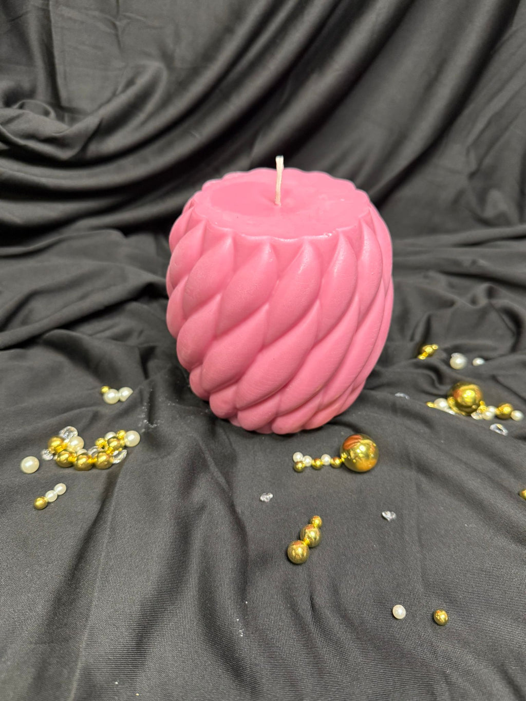 Twisted Elegance XXL - Spiralkerze in Wunschfarbe